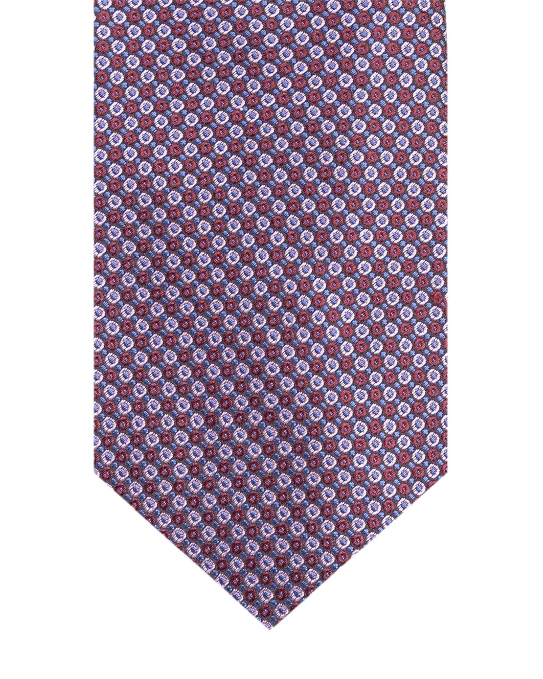 Gagliardi Ties ONE Gagliardi Red Circles Italian Silk Tie