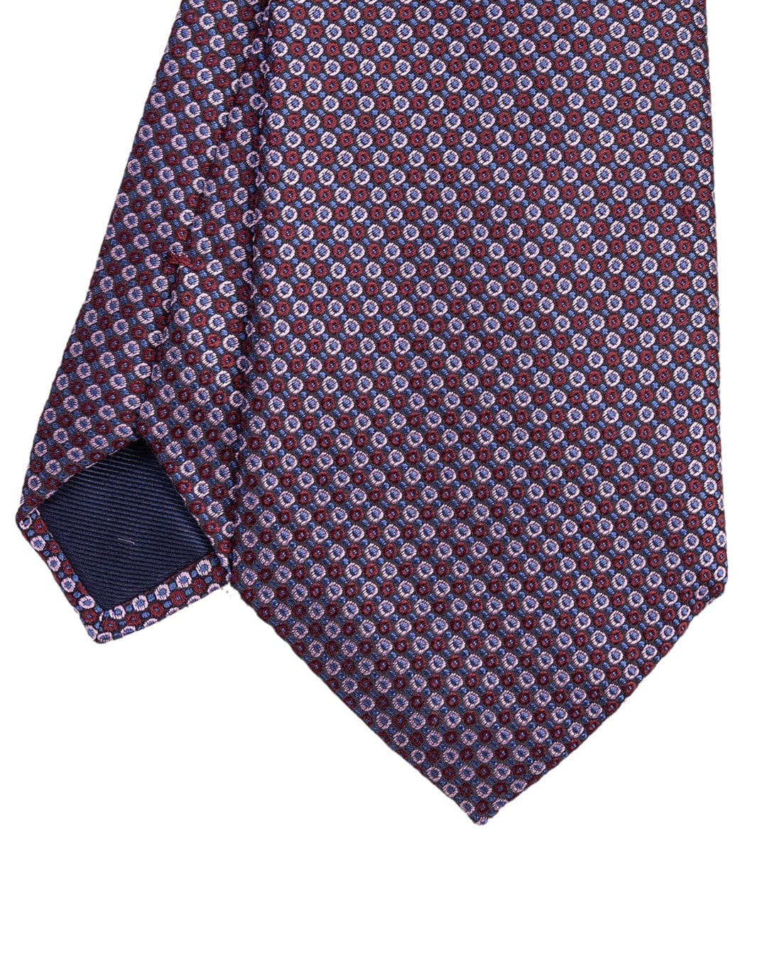 Gagliardi Ties ONE Gagliardi Red Circles Italian Silk Tie