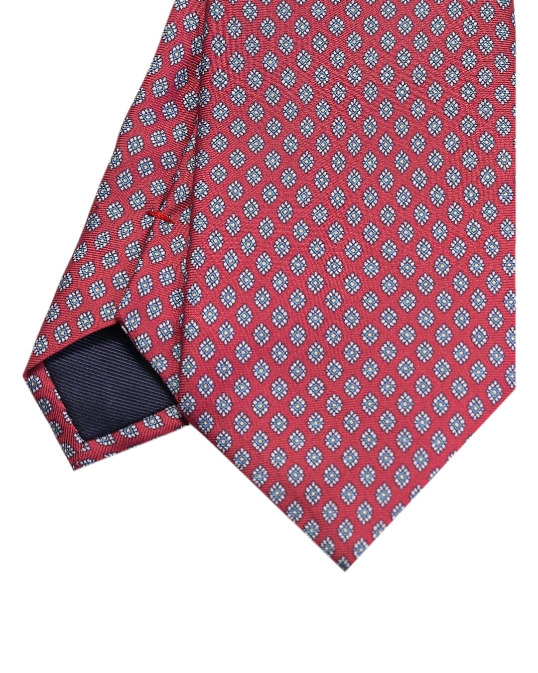 Gagliardi Ties One Size Gagliardi Red Daisy Print Italian Silk Tie