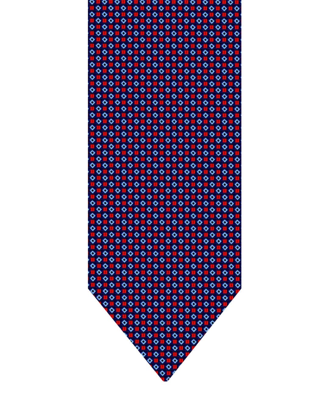 Gagliardi Ties ONE Gagliardi Red Diamonds Italian Silk Tie