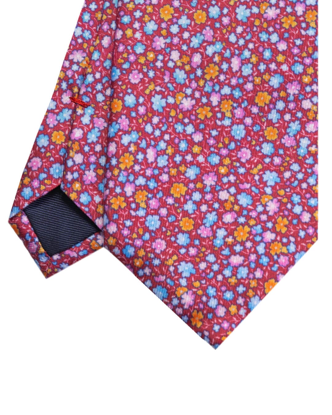 Gagliardi Ties One Size Gagliardi Red Floral Print Italian Silk Tie