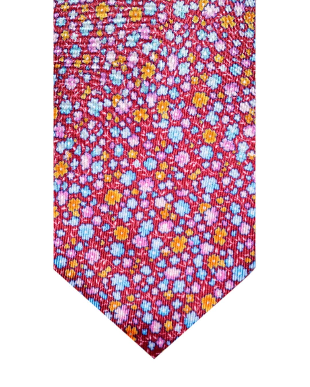 Gagliardi Ties One Size Gagliardi Red Floral Print Italian Silk Tie