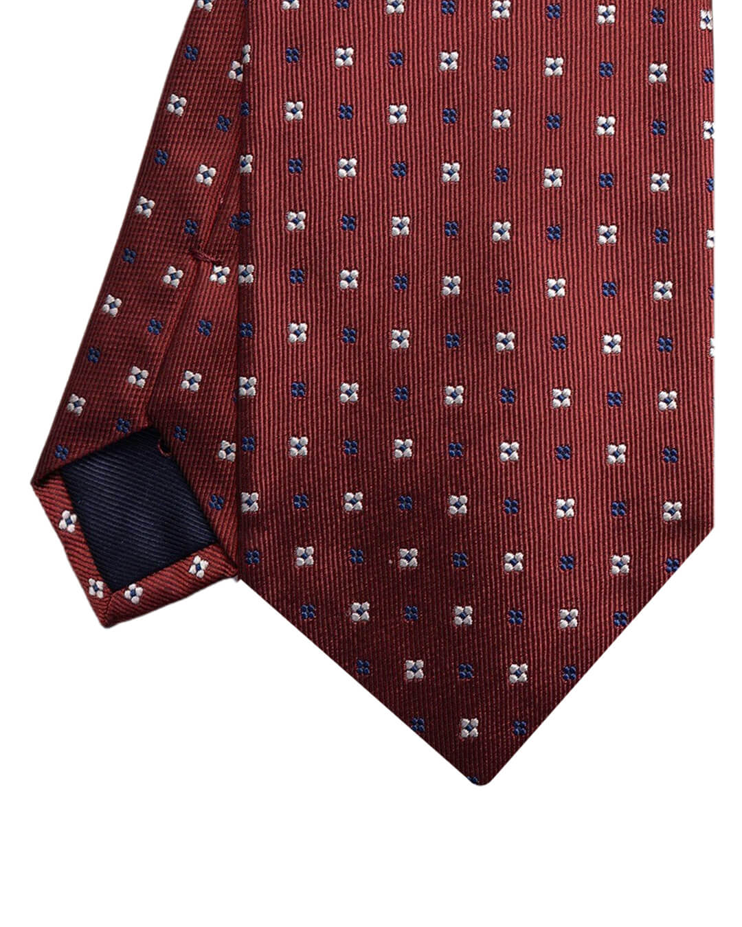 Gagliardi Ties One Size Gagliardi Red Mini Floral Italian Silk Tie