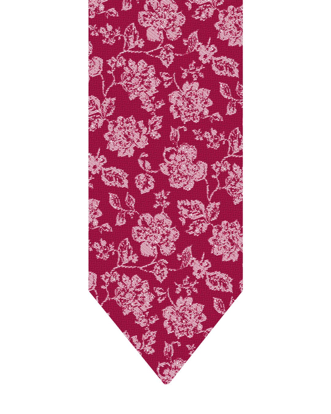 Gagliardi Ties One Size Gagliardi Red Tie Italian Silk Shantung Floral