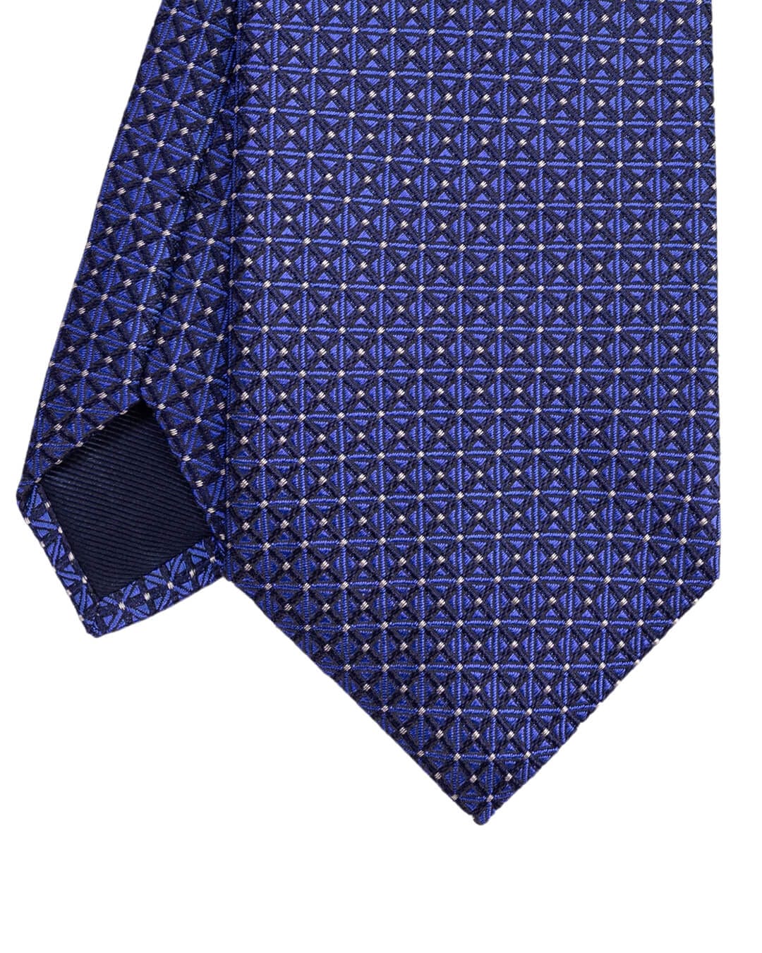 Gagliardi Ties ONE Gagliardi Royal Blue Boxes Italian Silk Tie