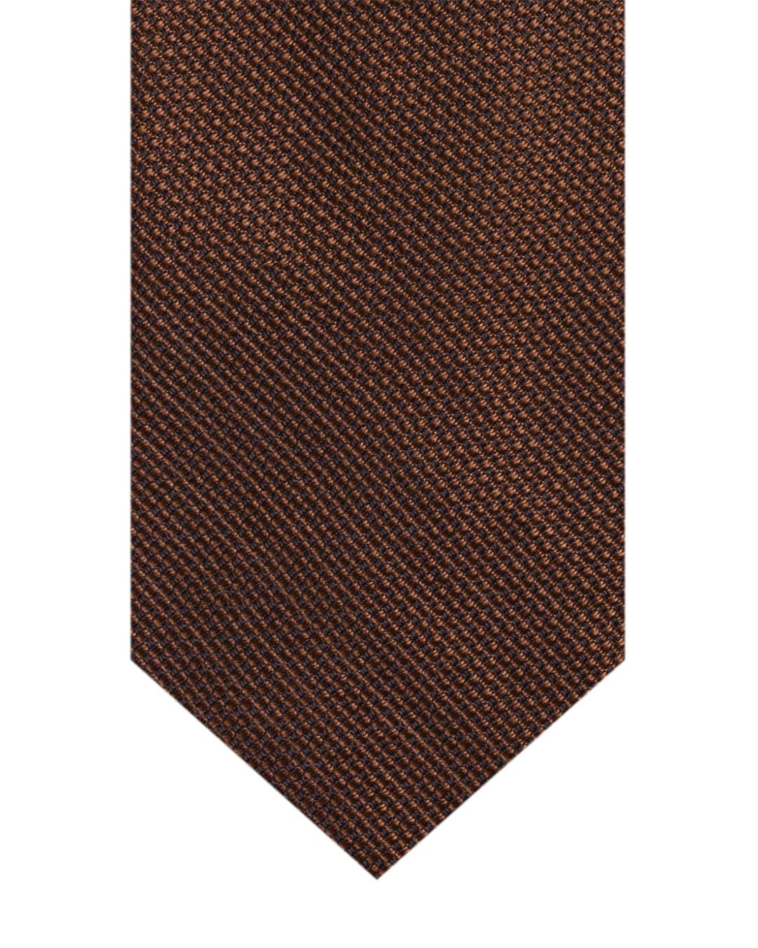 Gagliardi Ties ONE Gagliardi Rust Basketweave Italian Silk Tie