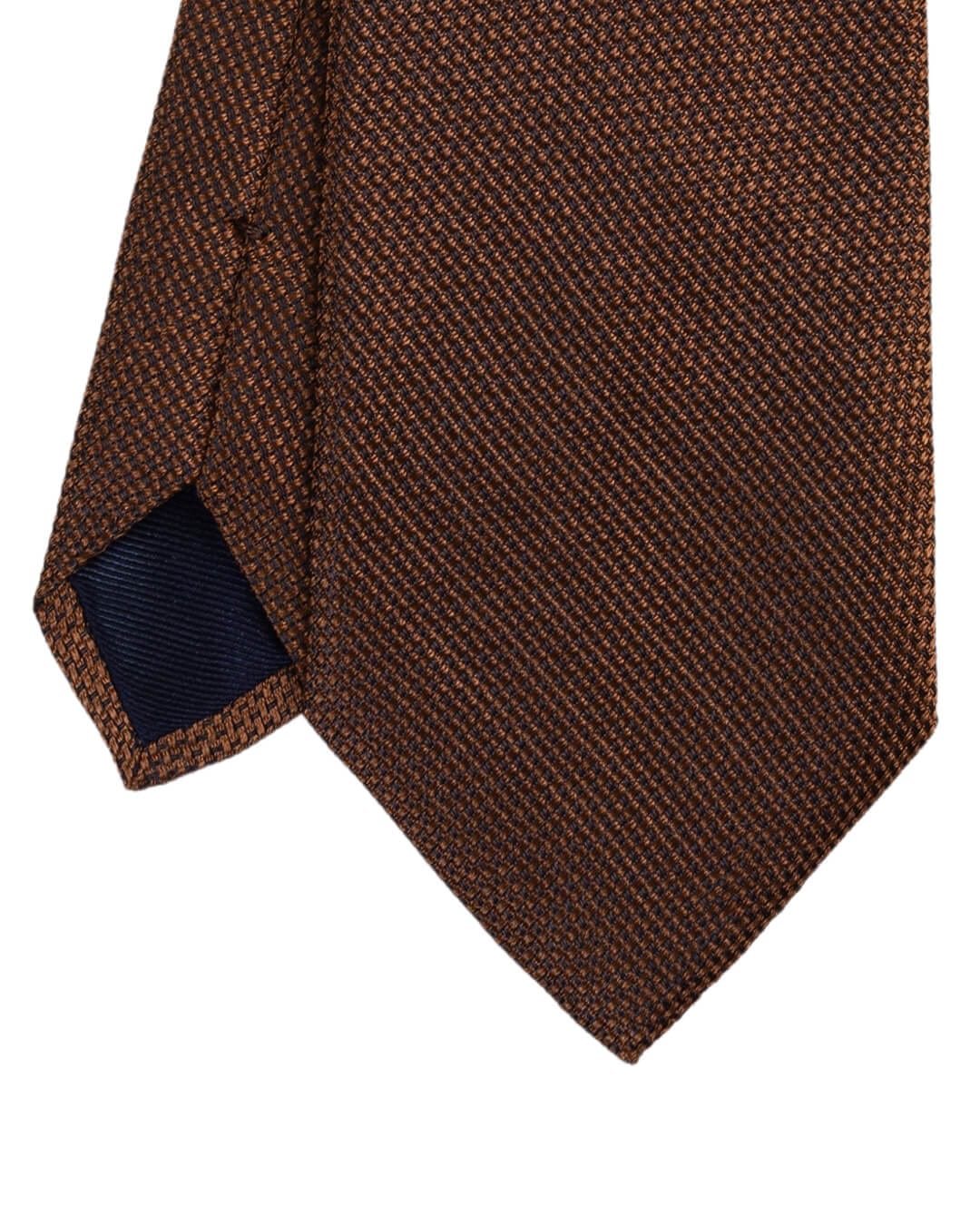 Gagliardi Ties ONE Gagliardi Rust Basketweave Italian Silk Tie