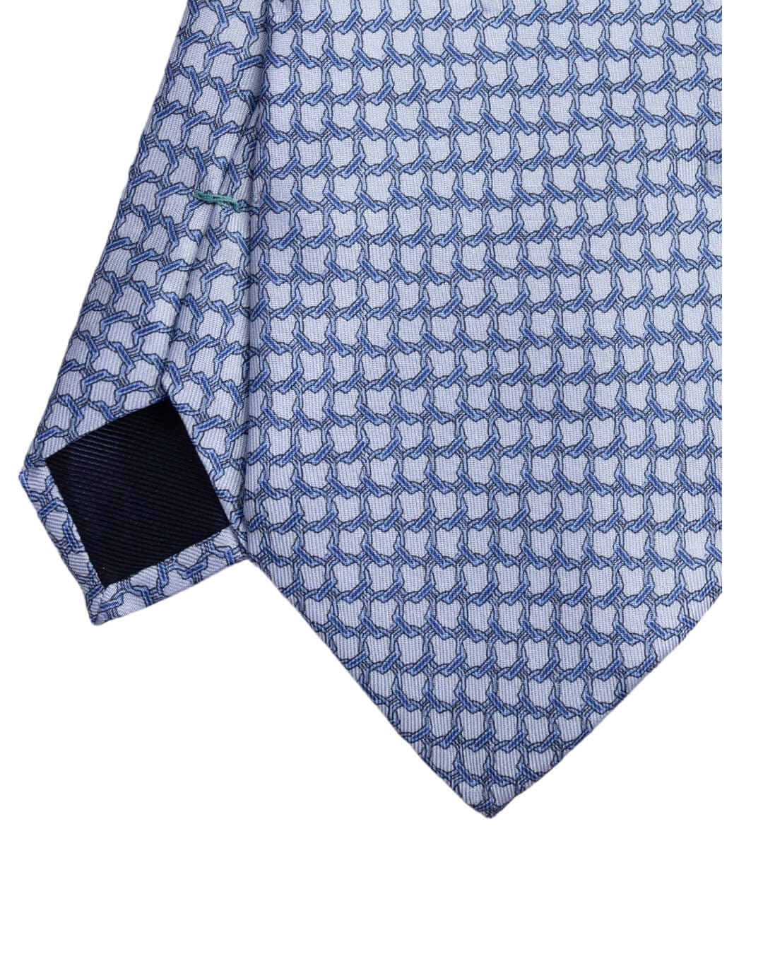 Gagliardi Ties ONE Gagliardi Sky Chain Link Print Italian Silk Tie