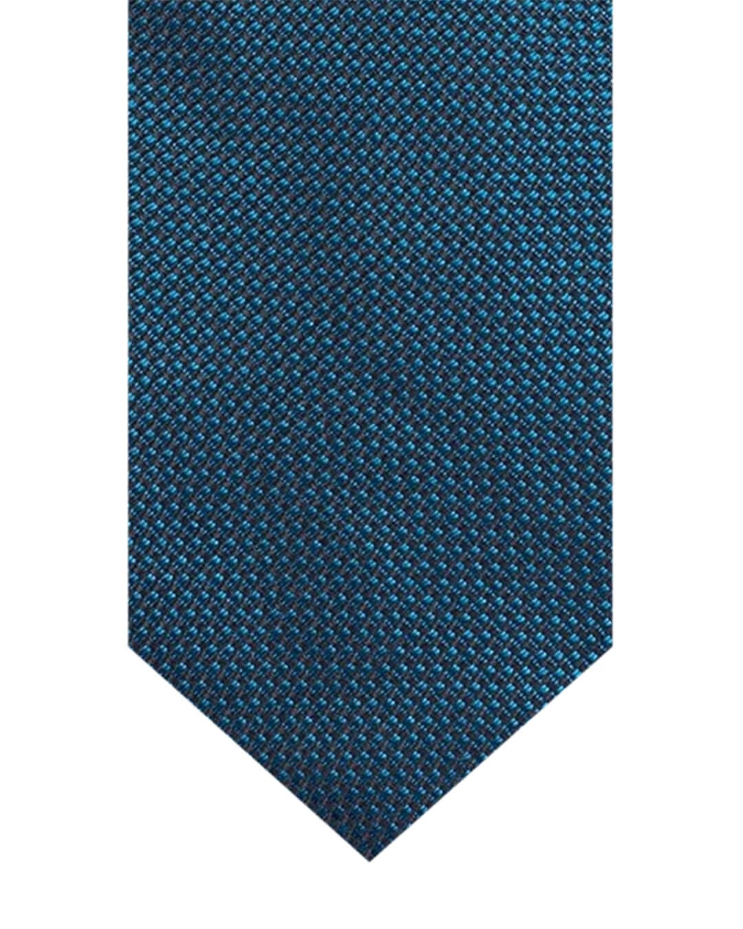 Gagliardi Ties One Size Gagliardi Teal Basketweave Italian Silk Skinny Tie