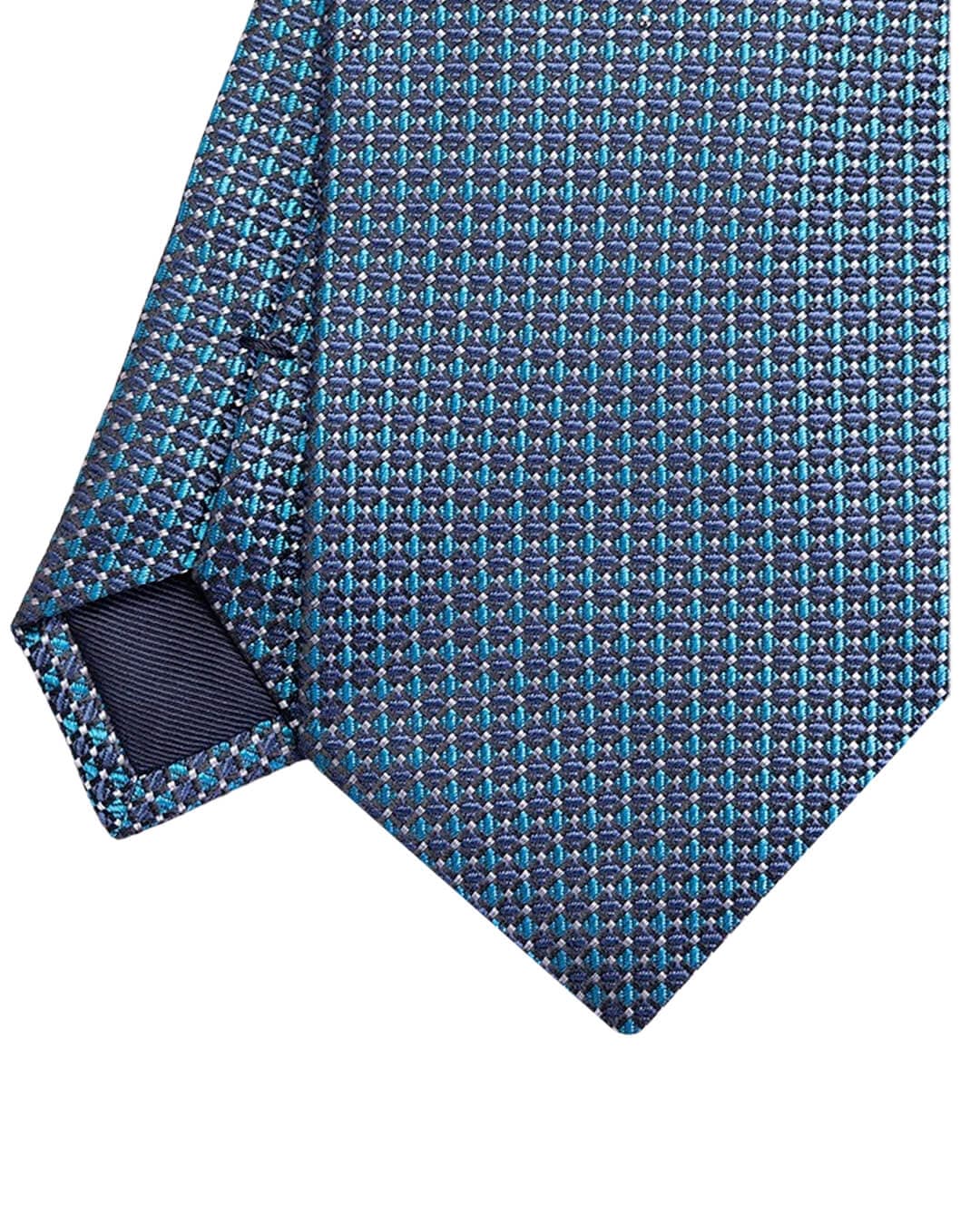 Gagliardi Ties One Size Gagliardi Turquoise Geometric Italian Silk Tie