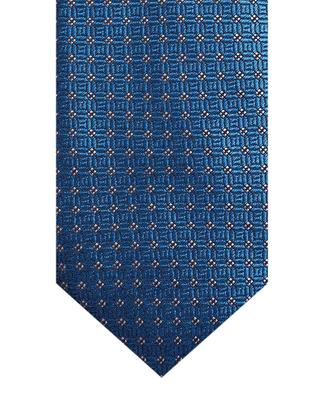 Gagliardi Ties One Size Gagliardi Turquoise Lattice Italian Silk Skinny Tie