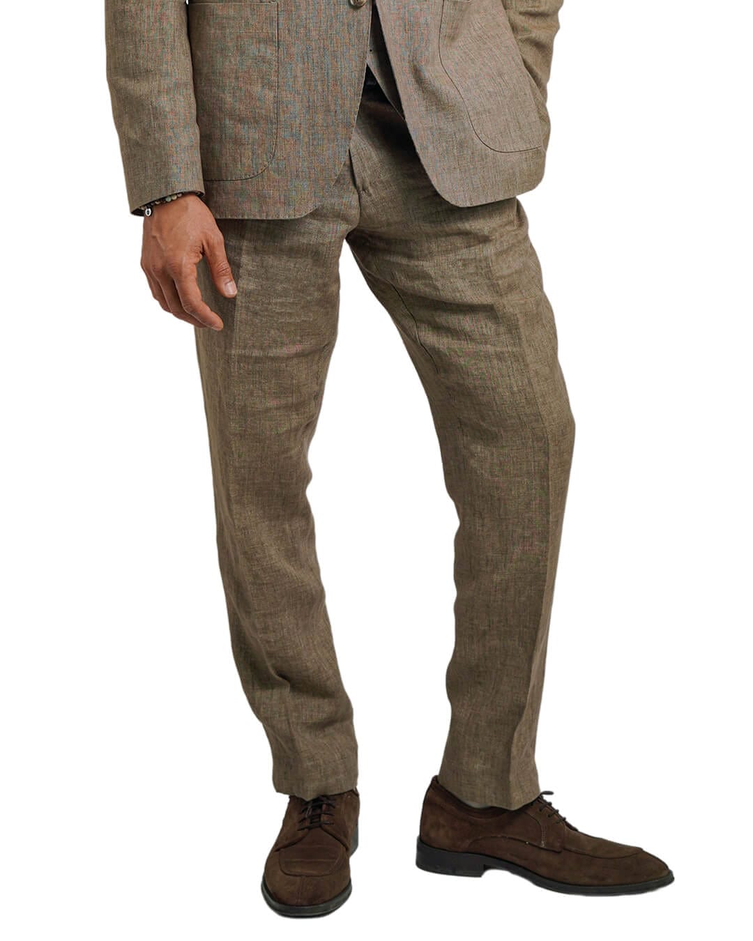 Gagliardi Trousers Gagliardi Beige Italian Delave Linen Trousers