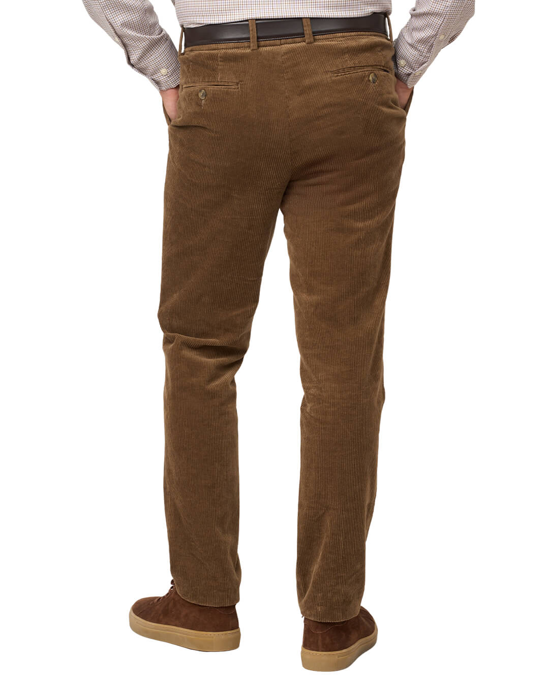 Gagliardi Trousers Gagliardi Brown Stretch Cotton Corduroy Trousers