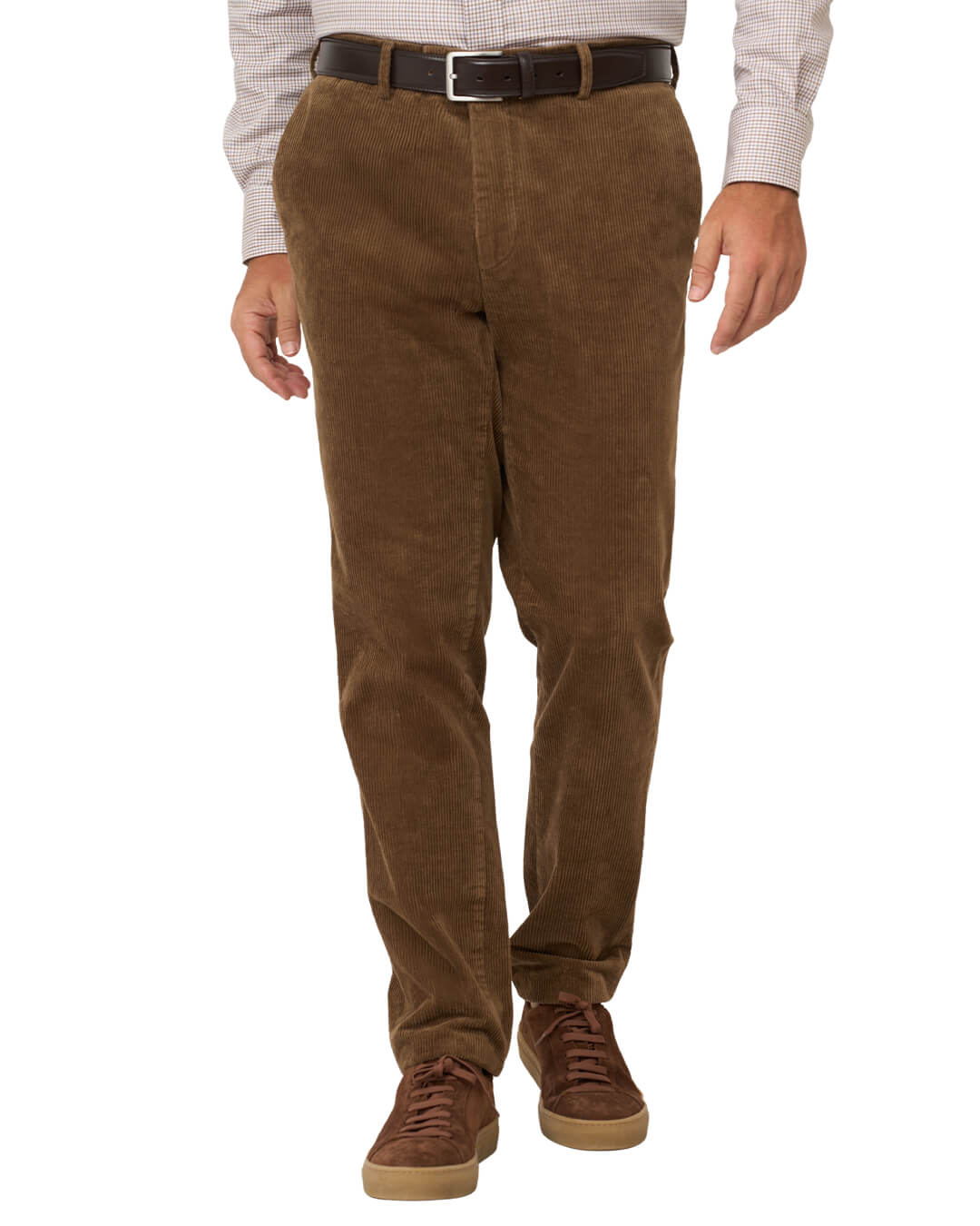 Gagliardi Trousers Gagliardi Brown Stretch Cotton Corduroy Trousers