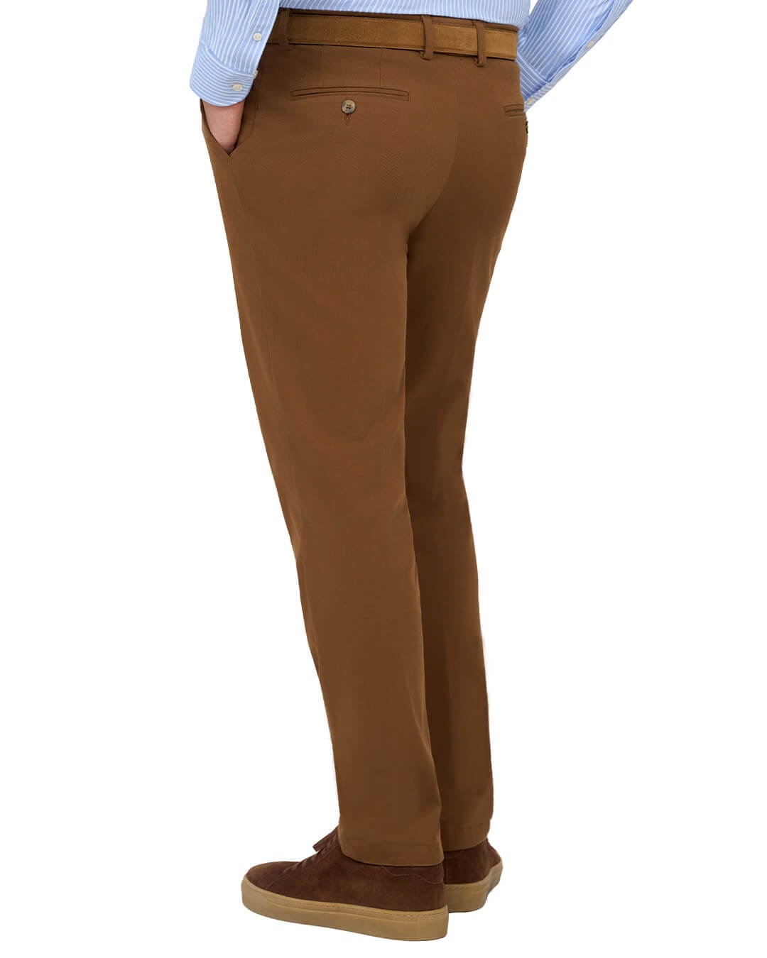 Gagliardi Trousers Gagliardi Camel Trousers Chinos Cotton Basketweave Stretch