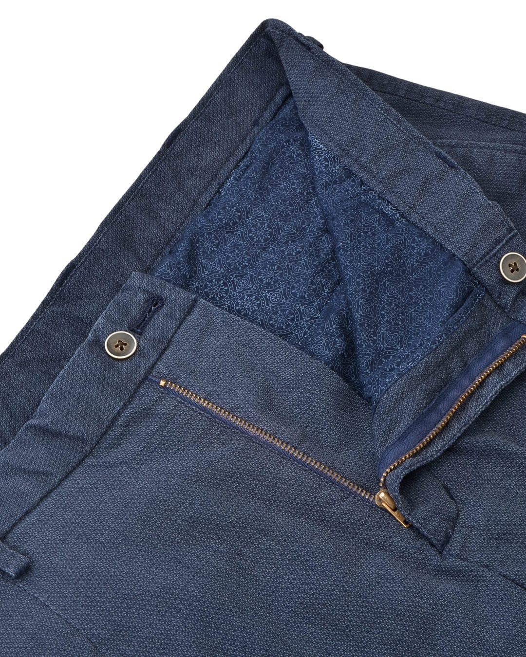 Gagliardi Trousers Gagliardi Navy Microweave Chino Trousers