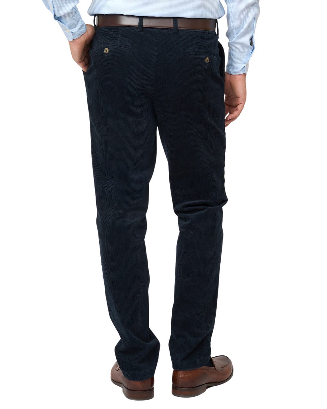 Gagliardi Trousers Gagliardi Navy Stretch Cotton Corduroy Trousers