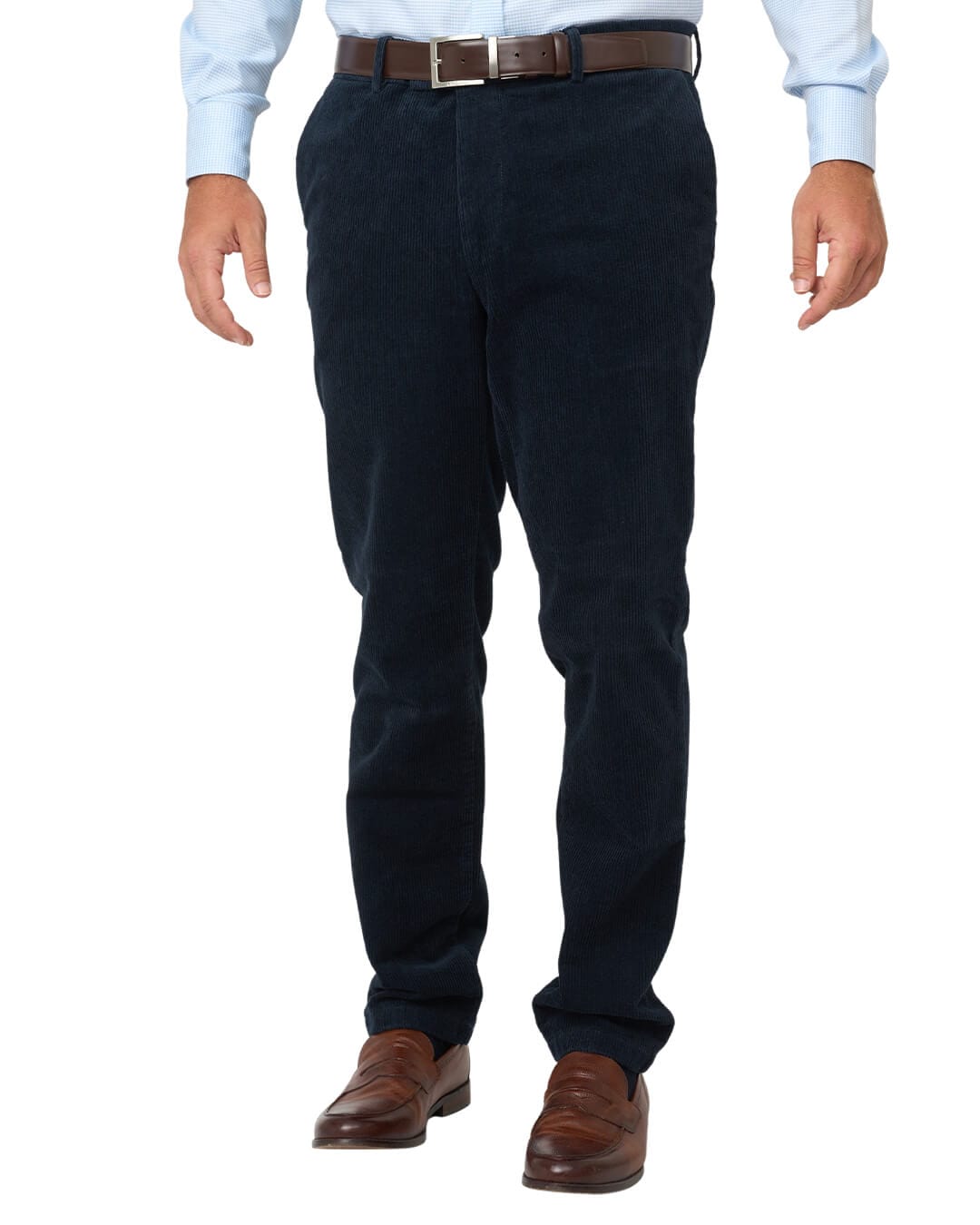 Gagliardi Trousers Gagliardi Navy Stretch Cotton Corduroy Trousers