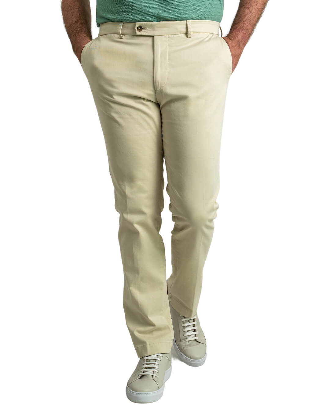 Gagliardi Trousers Gagliardi Stone Garment Washed Stretch Cotton Twill Trousers