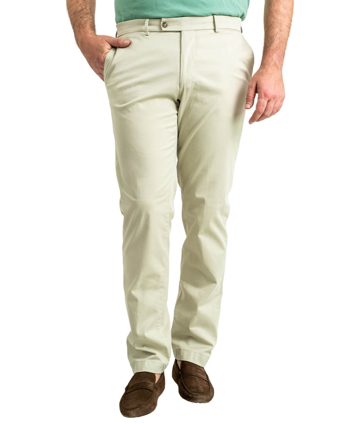 Gagliardi Trousers Gagliardi Stone Garment Washed Stretch Cotton Twill Trousers