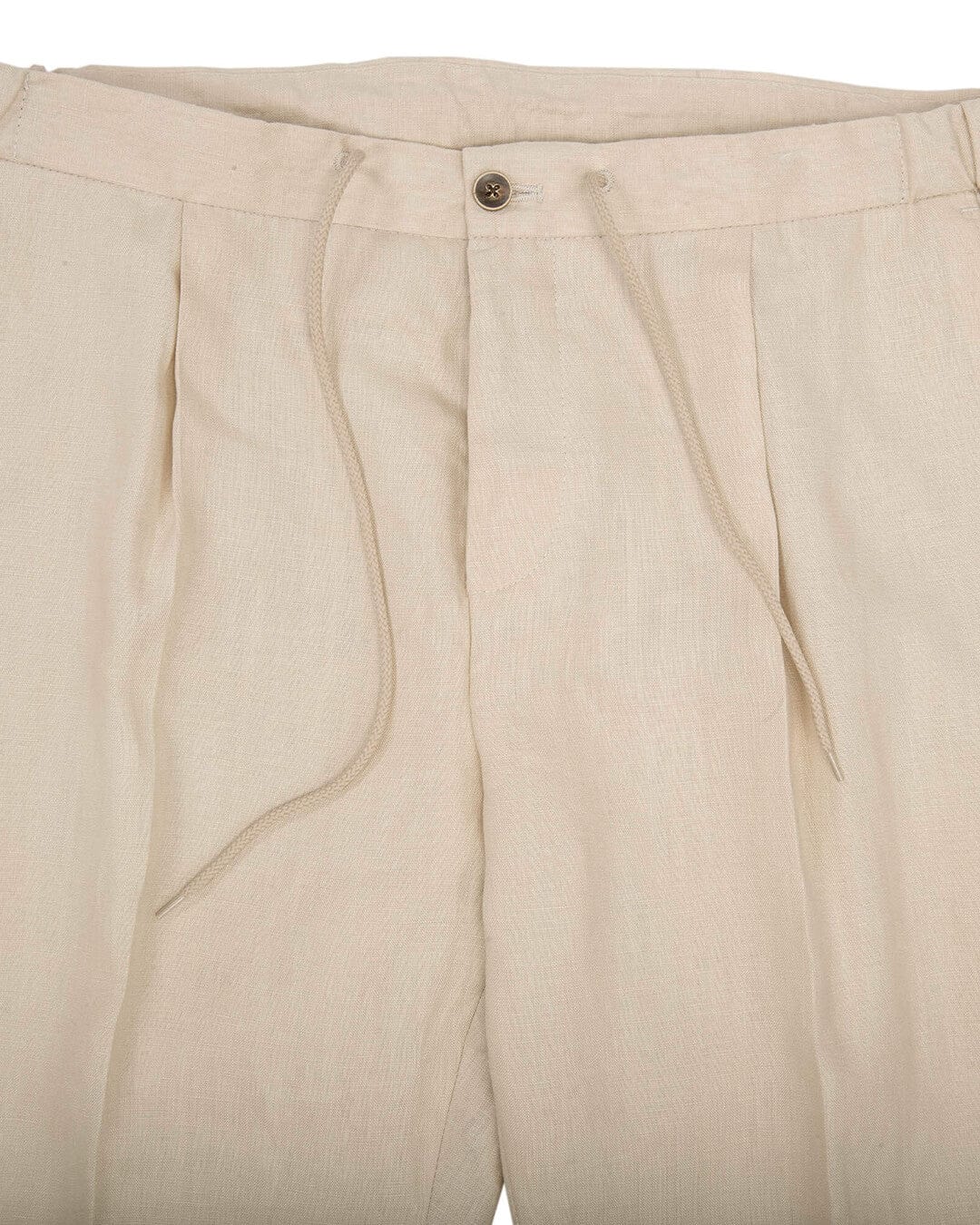 Gagliardi Trousers Gagliardi Stone Linen Drawstring Trousers