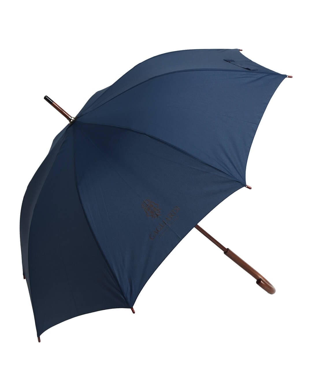 Gagliardi Umbrellas Gagliardi Navy Umbrella With Wooden Handle