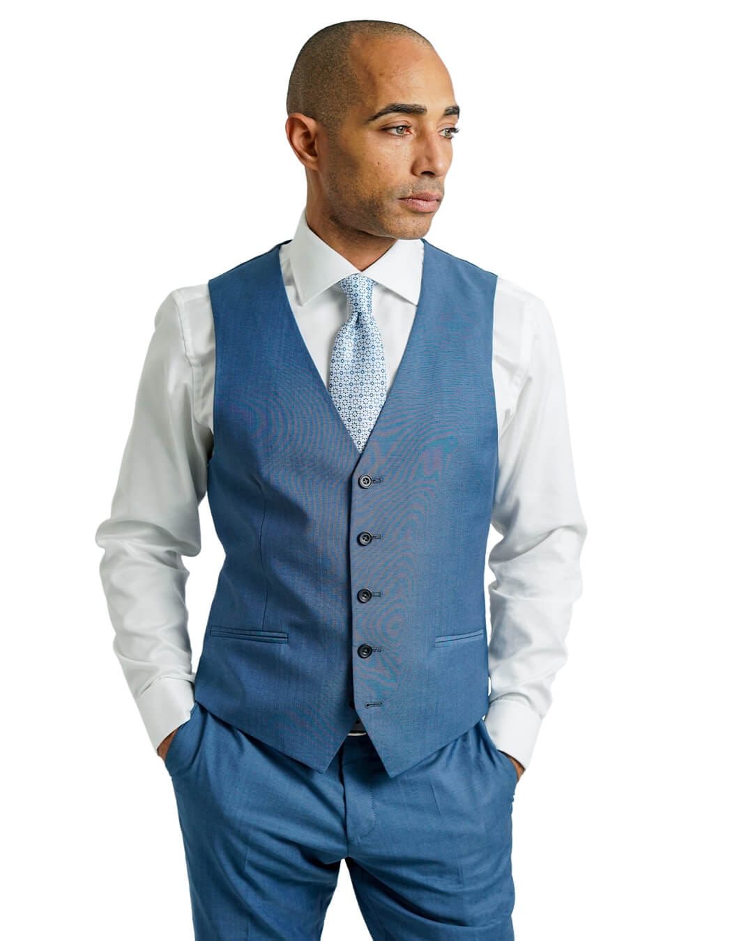 Gagliardi Waistcoat Blue Lanificio Ing. Loro Piana Tonic Waistcoat