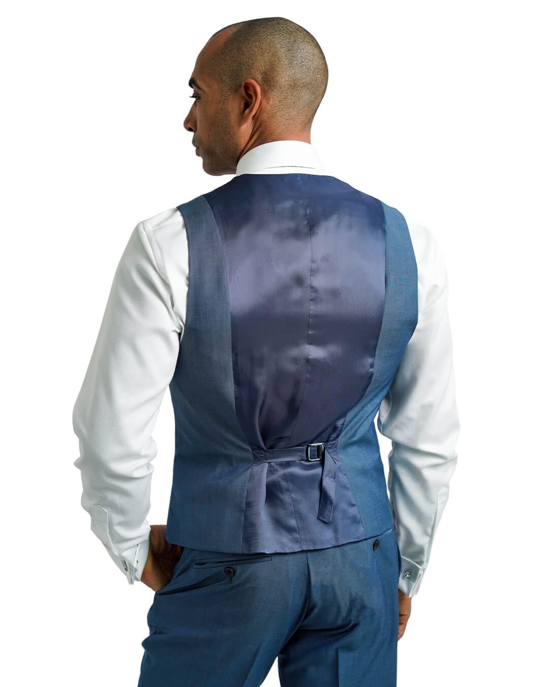 Gagliardi Waistcoat Blue Lanificio Ing. Loro Piana Tonic Waistcoat