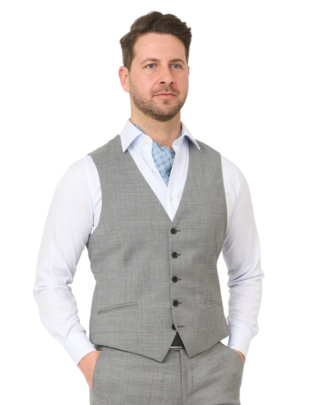 Gagliardi Waistcoat Gagliardi Grey Lanificio F. Lli Cerruti Tropical Suit Waistcoat