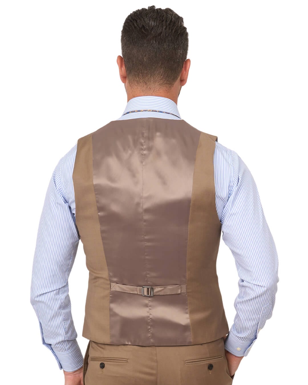 Gagliardi Waistcoats Gagliardi Camel Gabardine Super 110s Waistcoat