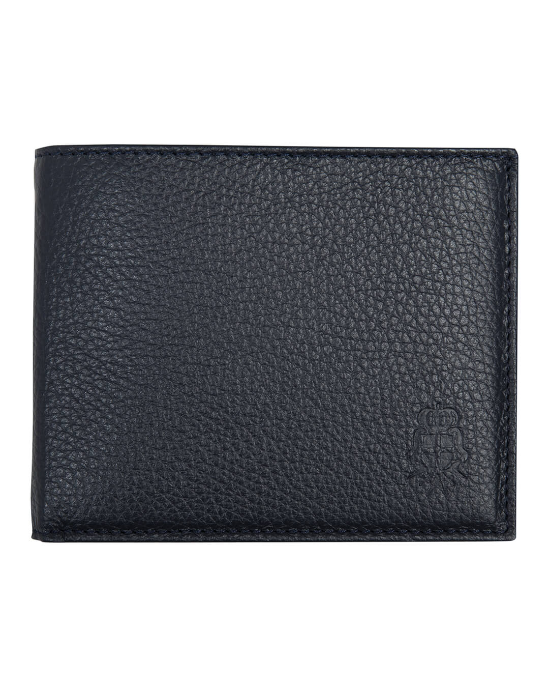 Gagliardi Wallets One Size Gagliardi Wallet Navy Leather With Coin Pocket