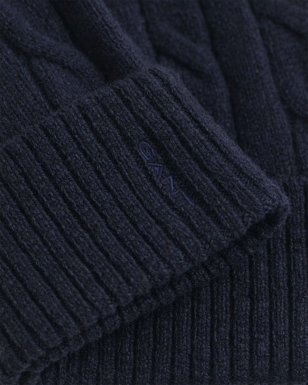 Gant Beanies ONE Gant Navy Wool Cable Beanie G433 Evening Blue