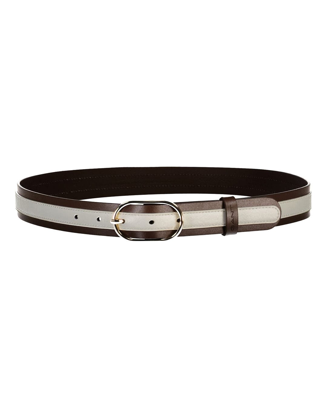 Gant Belts Gant Brown Stripe Leather  Belt