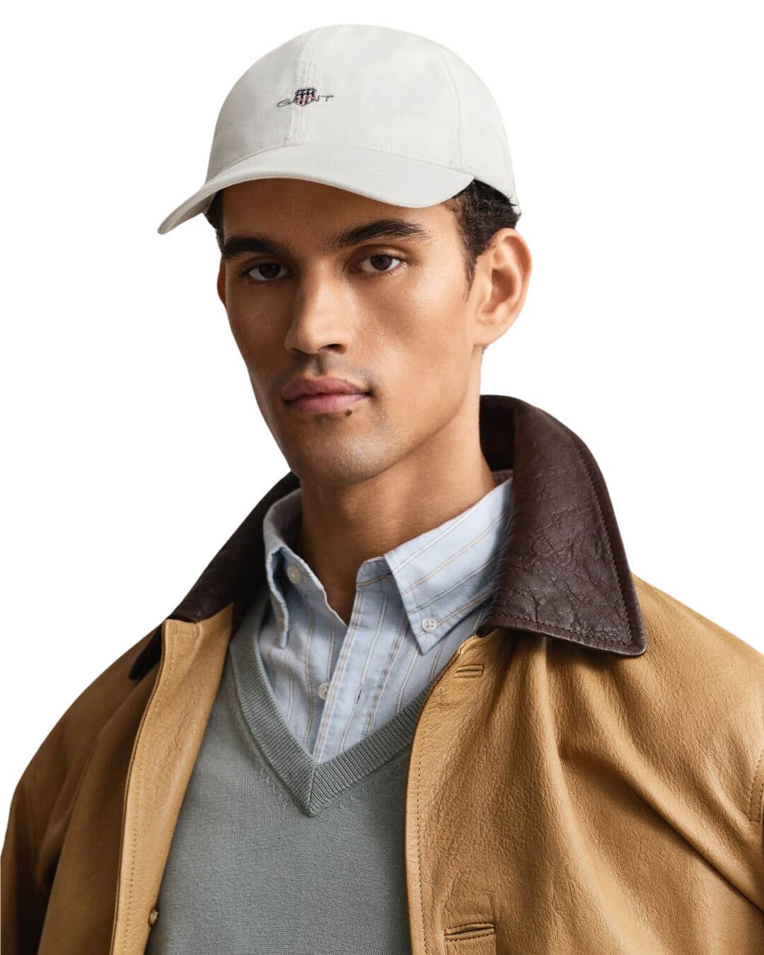 Gant Caps One Size Gant White Shield Cotton Twill Cap