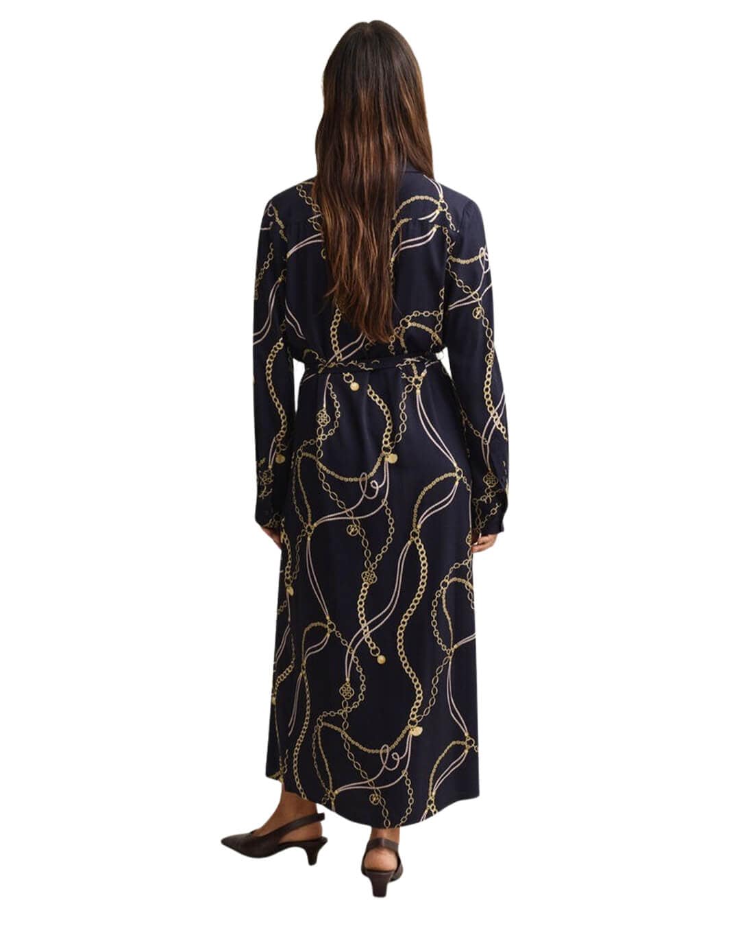Gant Dresses Gant  Evening Blue Printed Fluid Dress