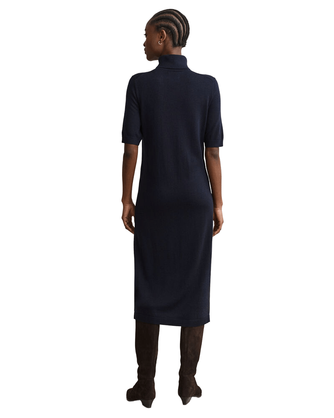 Gant Dresses Gant Navy Gant Wool Cashmere Rollneck Dress G433 Evening Blue