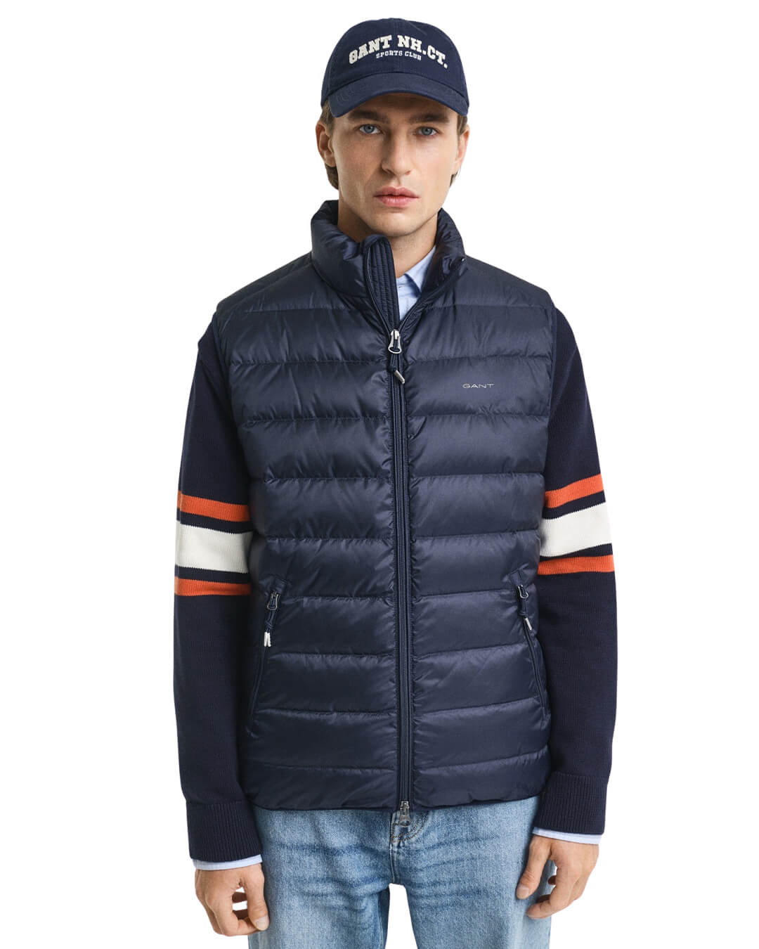 Gant Gilets Gant LIGHT DOWN VEST G433 EVENING BLUE