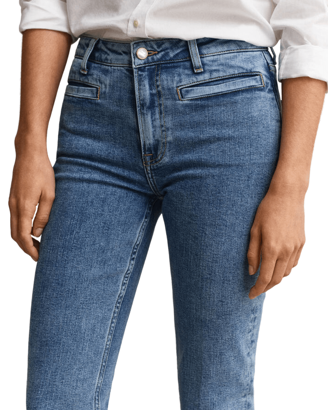 Gant Jeans Gant Blue Gant Slim Flare Monogram Jeans G961 Dark Blue Worn In