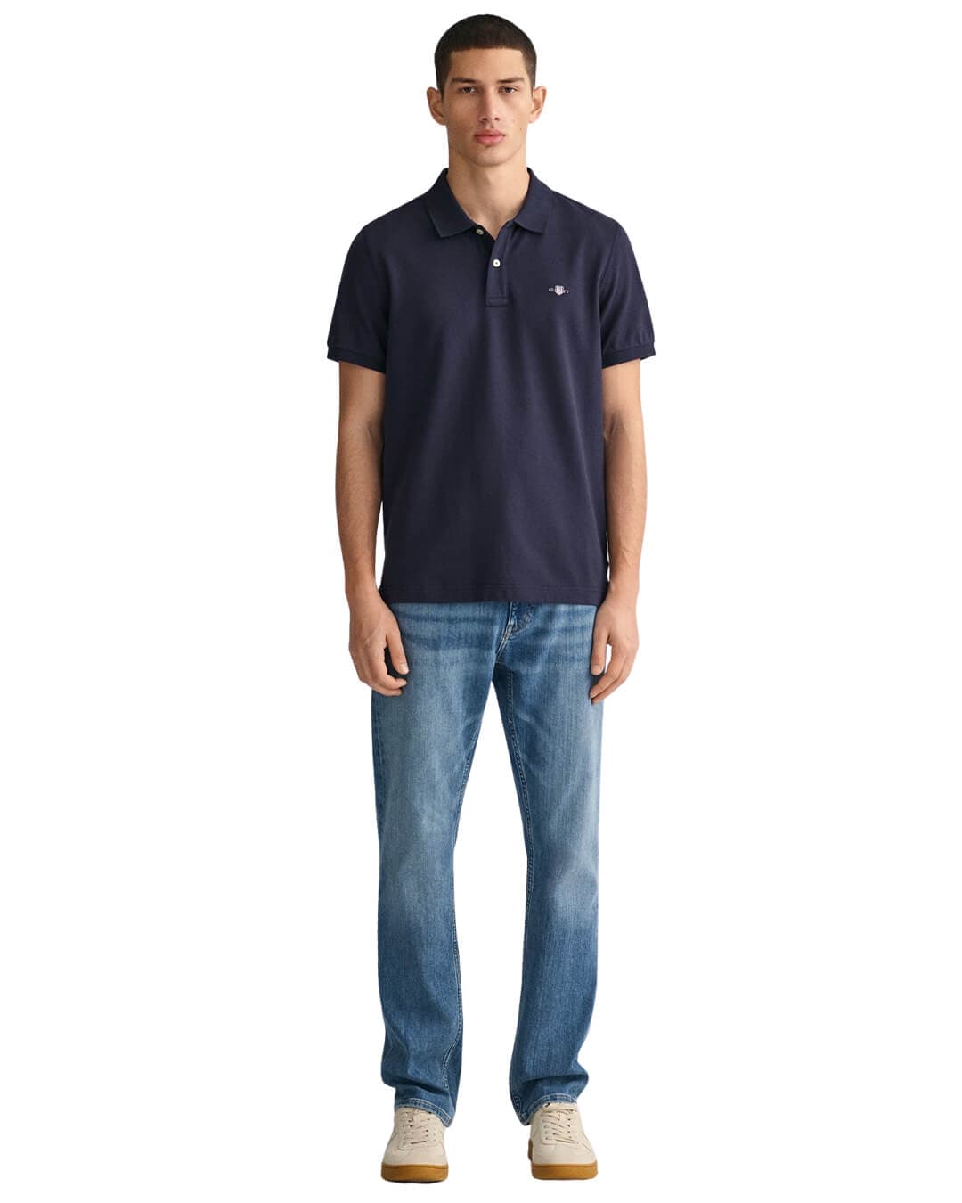 Gant Jeans Gant Mid Blue Worn In Regular Fit Jeans