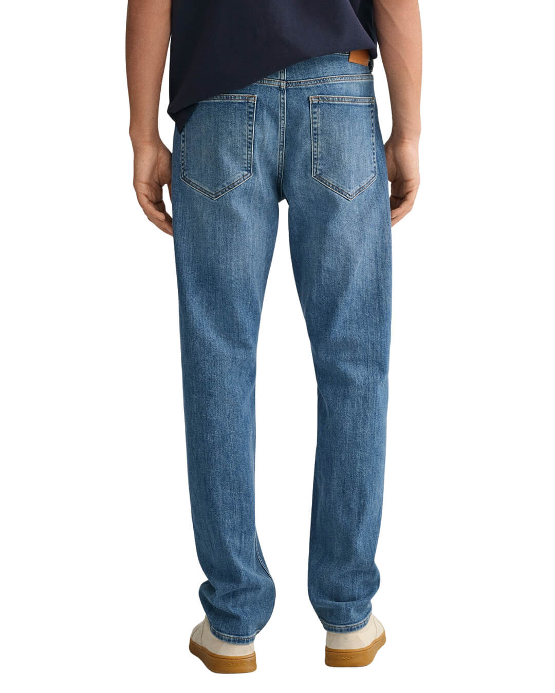 Gant Jeans Gant Mid Blue Worn In Regular Fit Jeans