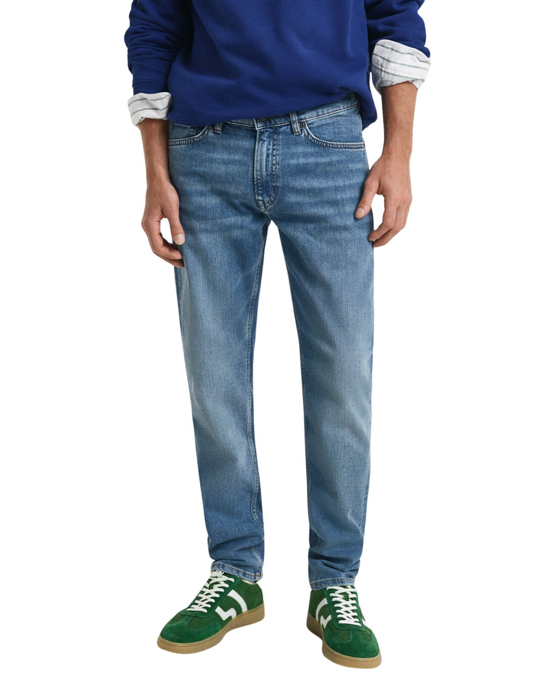 Gant Jeans Gant SLIM GANT JEANS G971 MID BLUE WORN IN