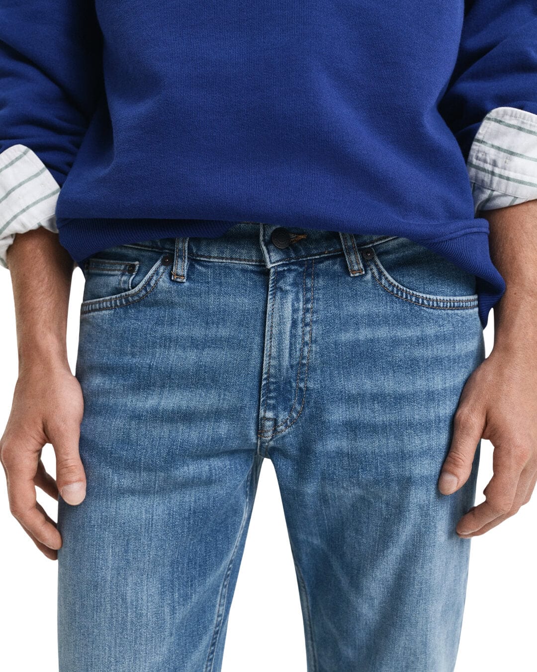 Gant Jeans Gant SLIM GANT JEANS G971 MID BLUE WORN IN
