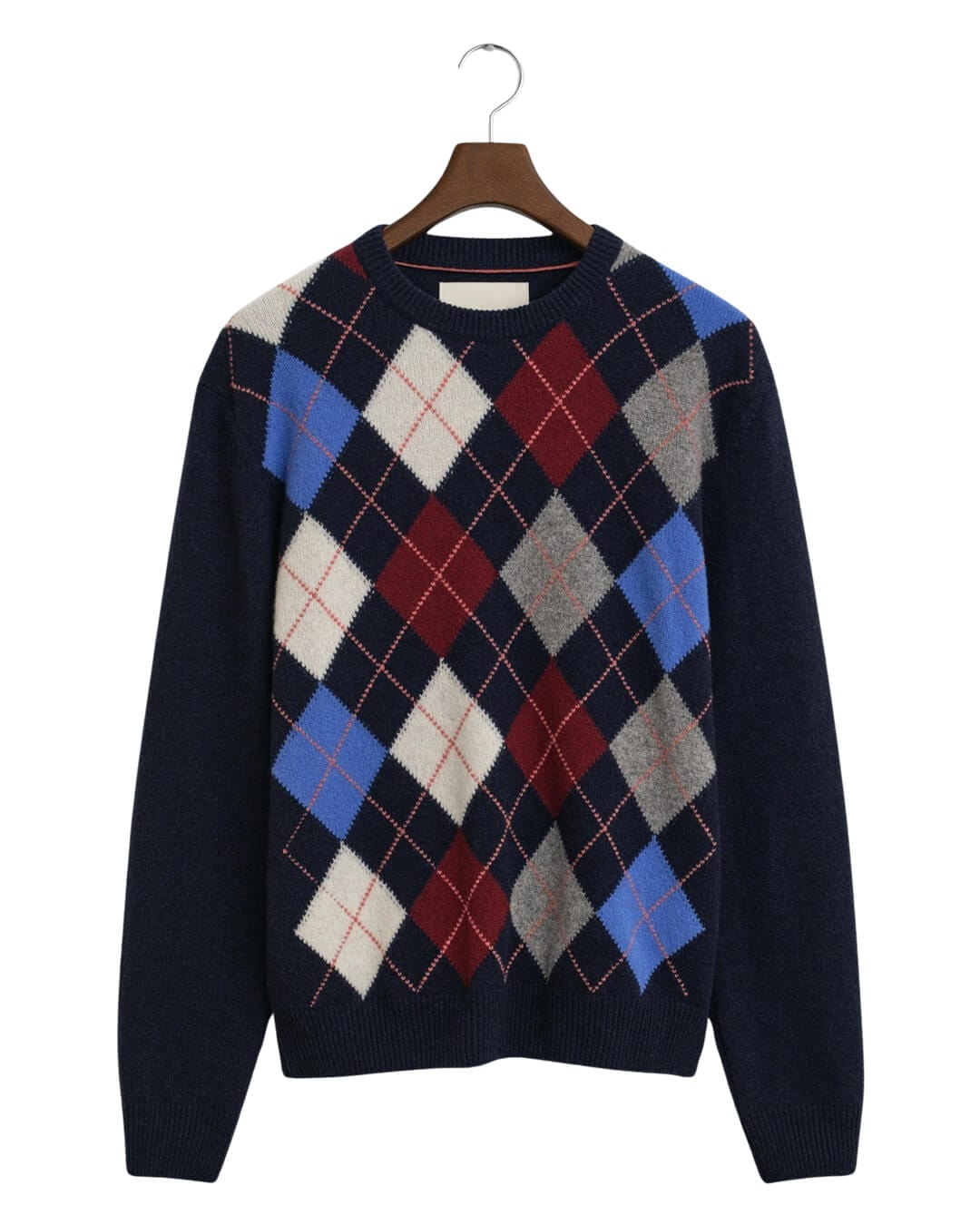 Gant Jumpers Gant ARGYLE C-NECK G480 DARK NAVY MELANGE