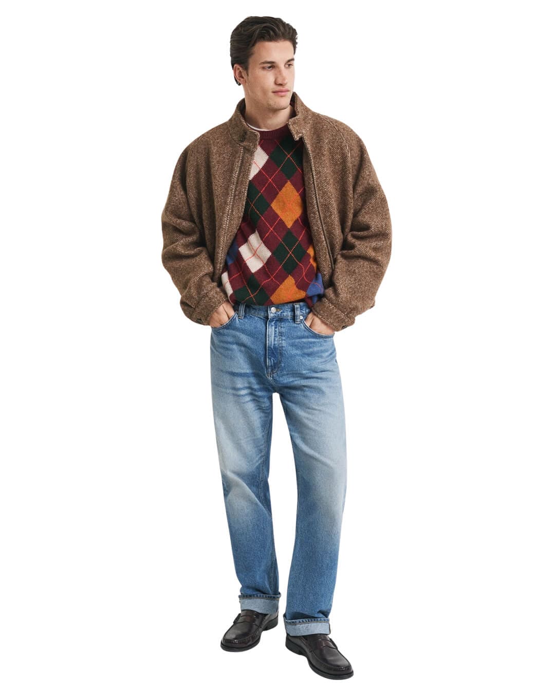Gant Jumpers Gant ARGYLE C-NECK G621 WINTER WINE