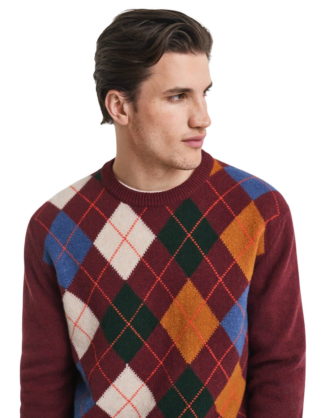 Gant Jumpers Gant ARGYLE C-NECK G621 WINTER WINE