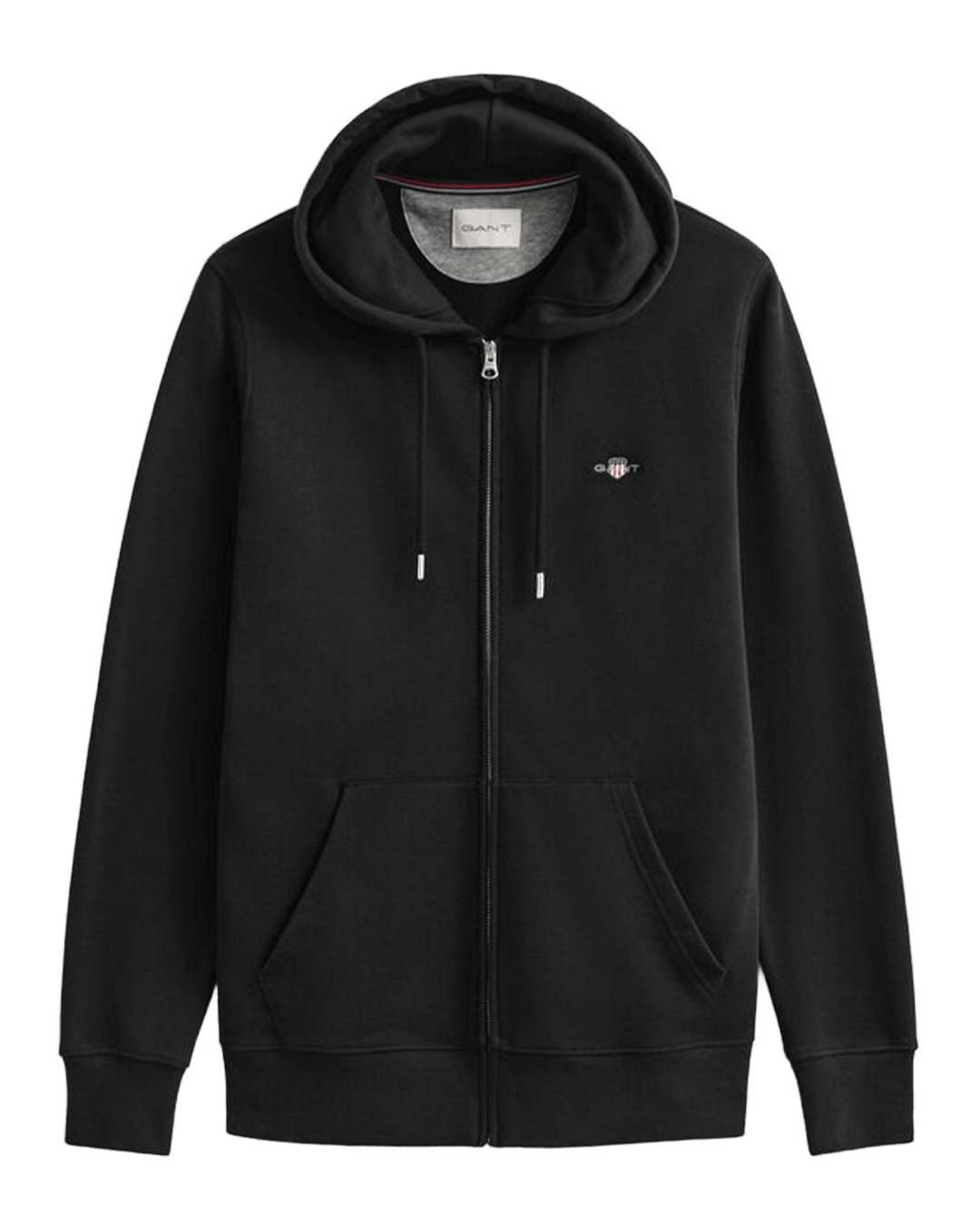 Gant Jumpers Gant Black Gant Reg Shield Full Zip Hoodie G005 Black