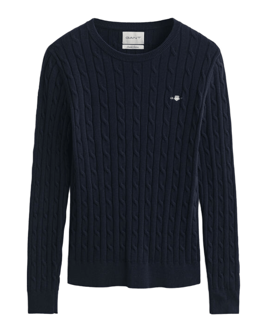 Gant Jumpers 3XL Gant Blue Gant Classic Cable Knit Sweater G433 Evening Blue