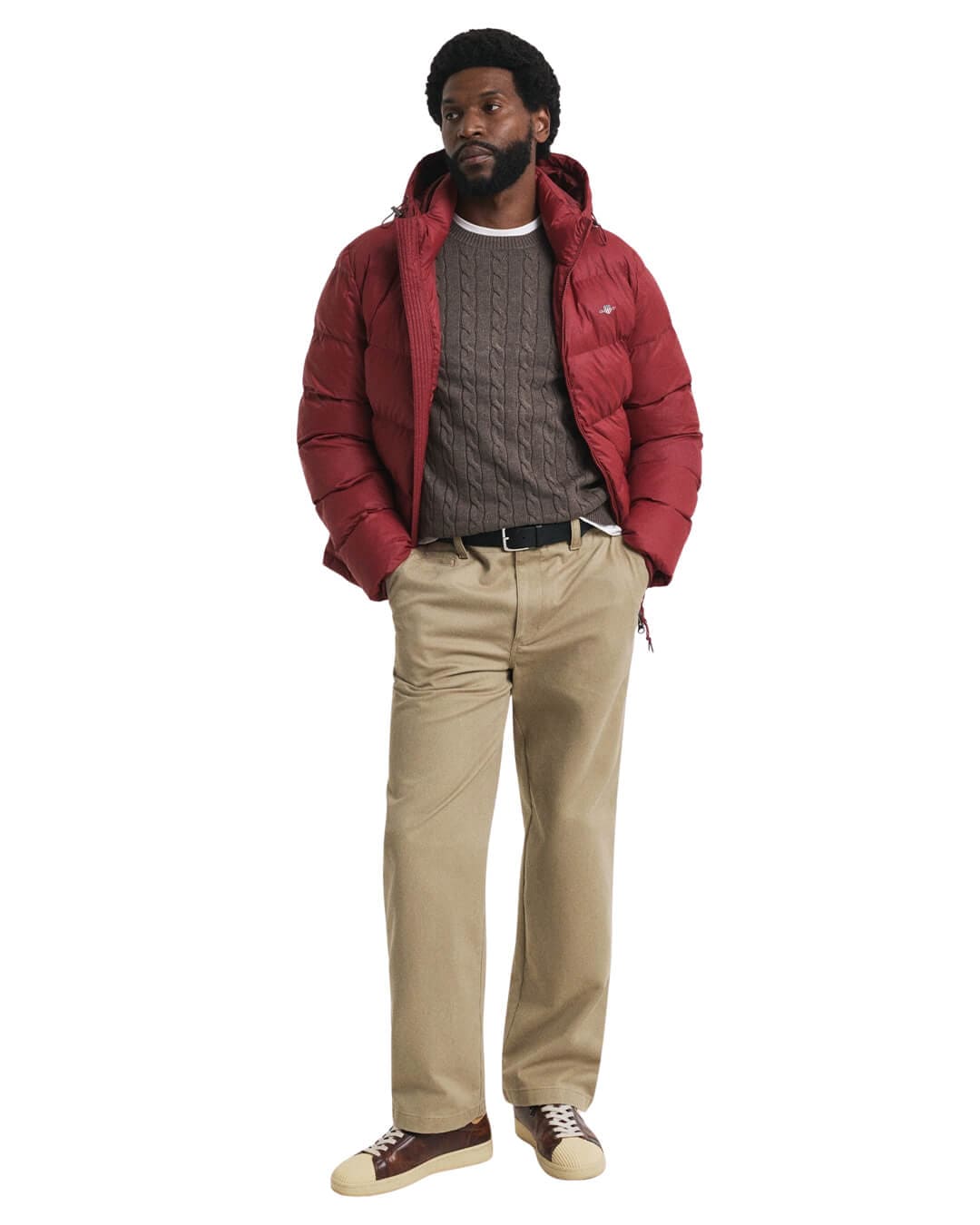 Gant Jumpers Gant COTTON CABLE C-NECK G290 SEAWOOD MELANGE