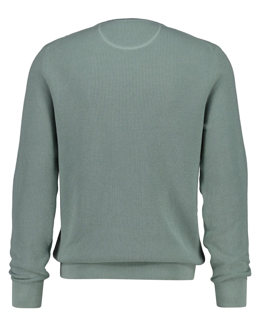 Gant Jumpers Gant Grey  Micro Textured Cotton Jumper
