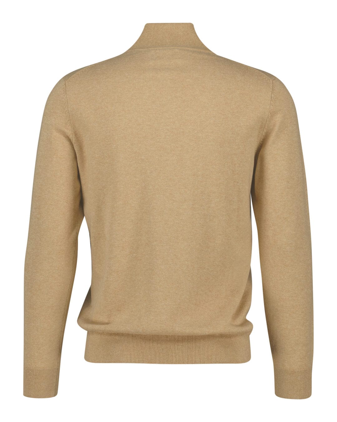 Gant Jumpers Gant Khaki Classic Cotton Half-Zip Sweater